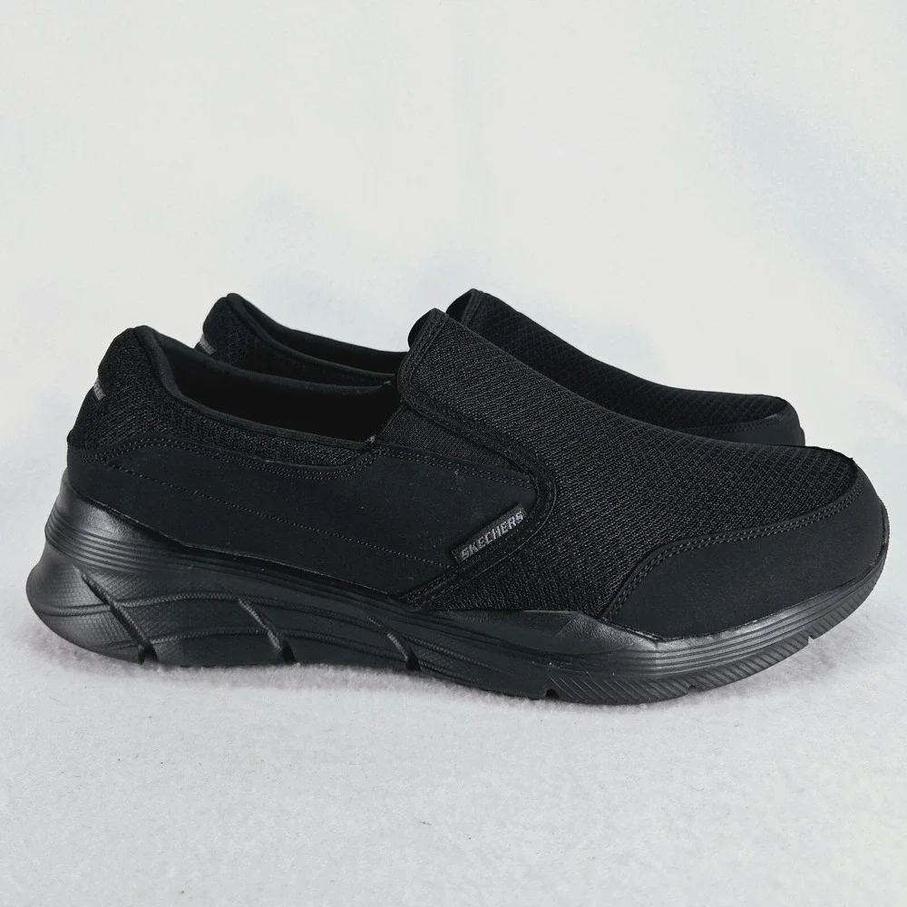 SKECHERS Shoes Mens 12 Black Equalizer Persisting 4 Slip On Sneaker Mesh Relaxed